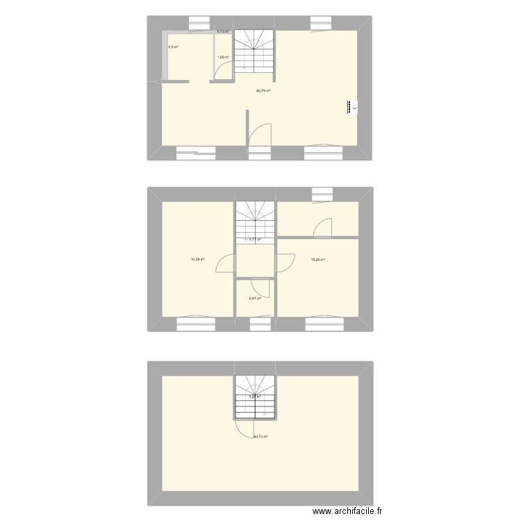 Lanrivan_base. Plan de 10 pièces et 131 m2