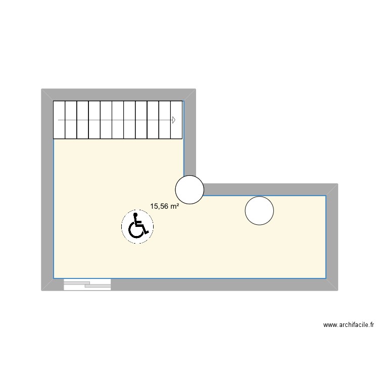 2dd. Plan de 1 pièce et 16 m2