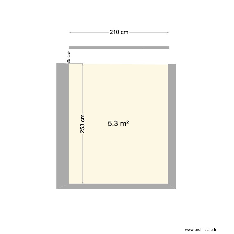 CUISINE MARC. Plan de 1 pièce et 5 m2