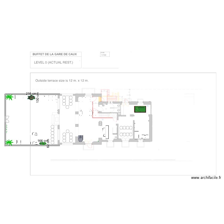 Caux. Plan de 0 pièce et 0 m2