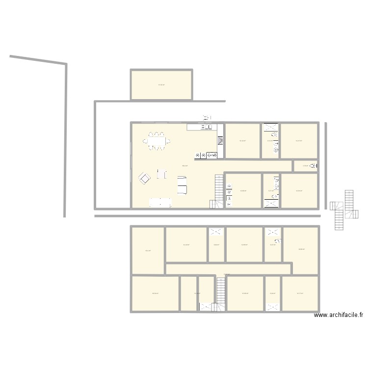 version 06 02. Plan de 21 pièces et 315 m2