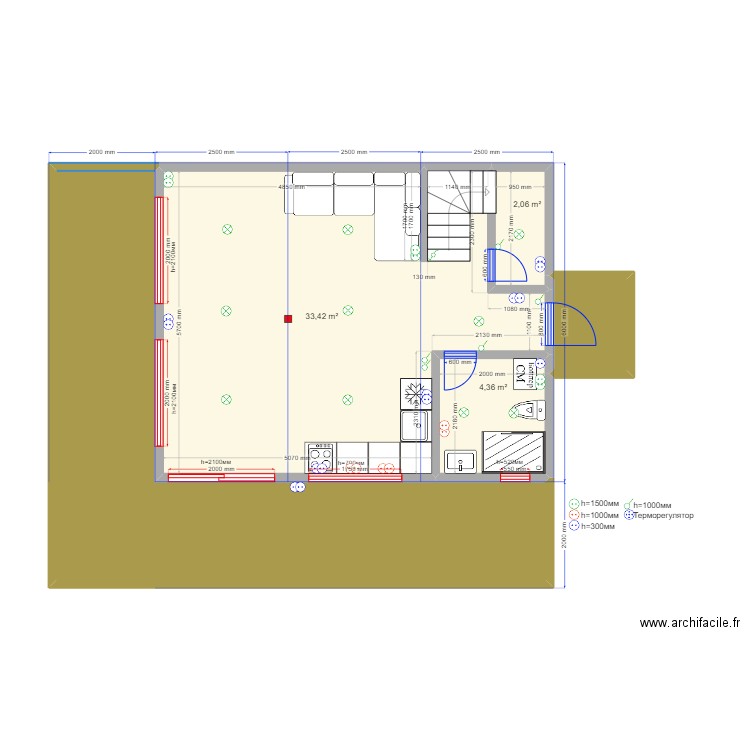 75 2.2 Приветное эл св. Plan de 12 pièces et 111 m2