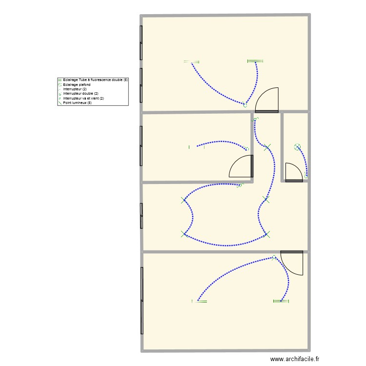 BLOC ADMIN ETAGE1LUMINAIRE. Plan de 4 pièces et 246 m2