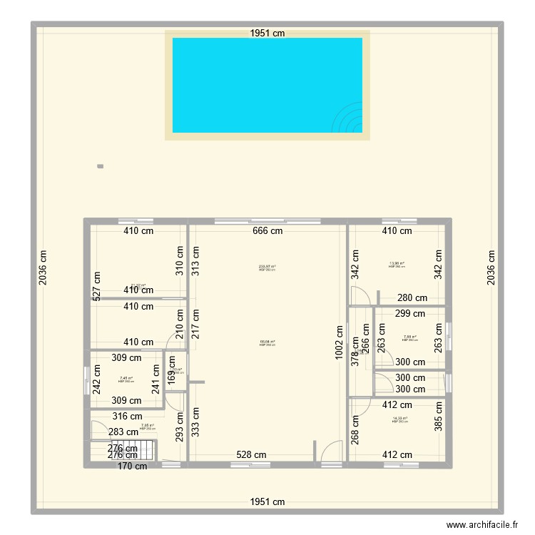 plan antoine maison. Plan de 12 pièces et 694 m2