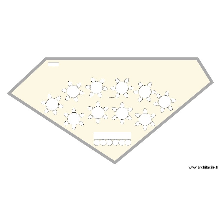 PLAN1. Plan de 1 pièce et 154 m2