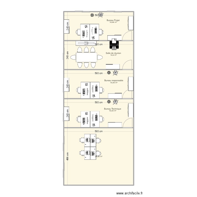 Base vie - VSG_. Plan de 5 pièces et 87 m2