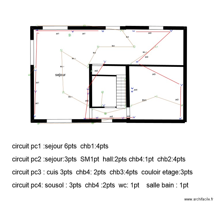 rdc 1. Plan de 0 pièce et 0 m2