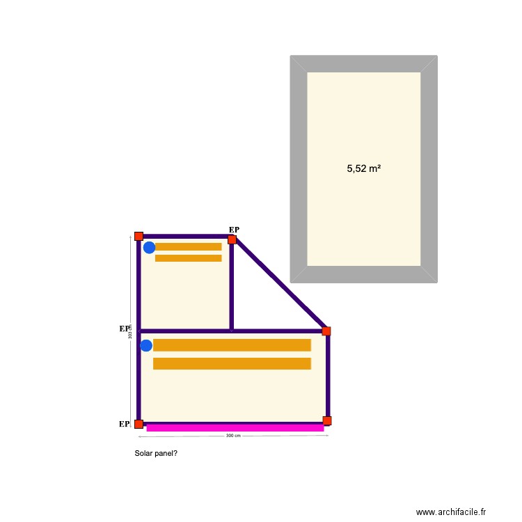 Chris Ireland. Plan de 2 pièces et 6 m2