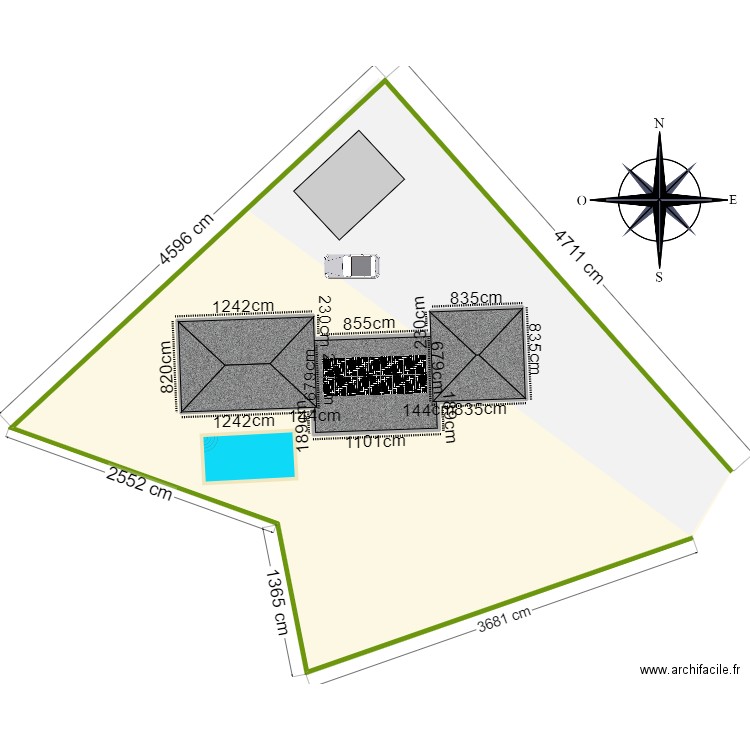 NUNES DIAS FERNANDO. Plan de 1 pièce et 247 m2