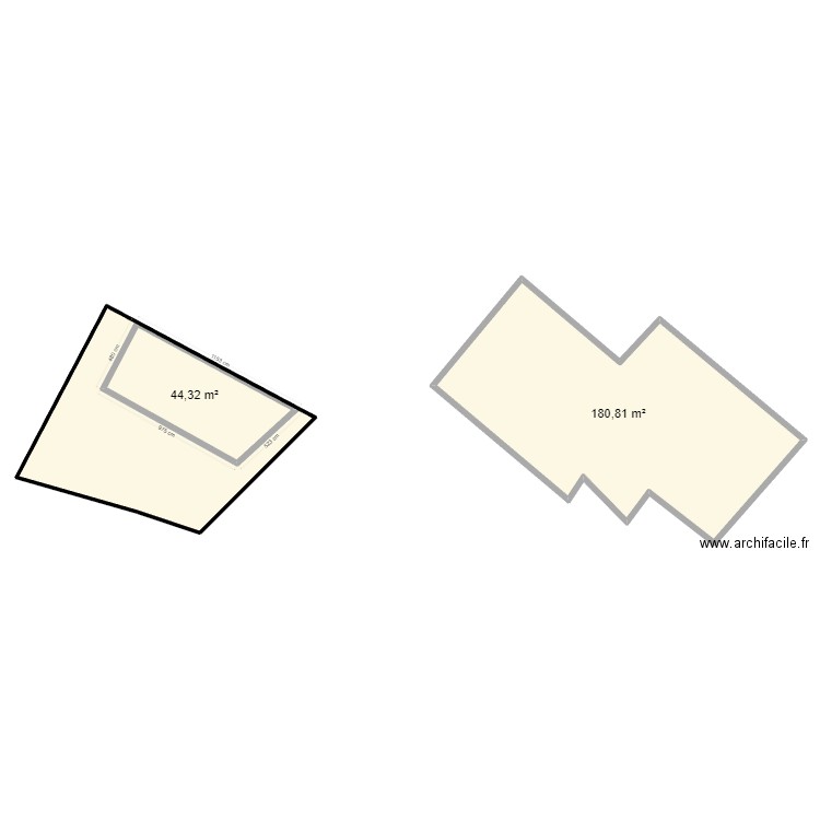 plan cadastre 12. Plan de 3 pièces et 364 m2