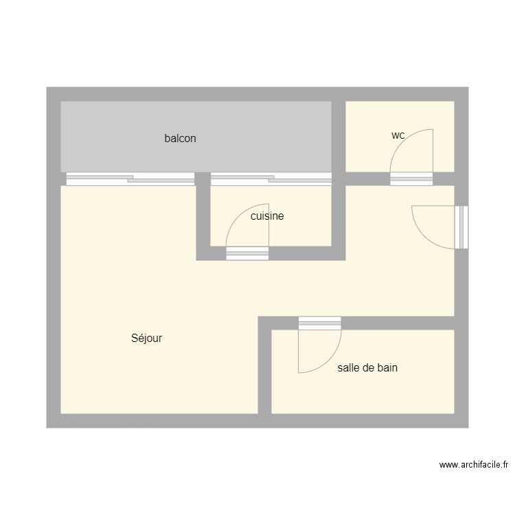 0348. Plan de 5 pièces et 38 m2