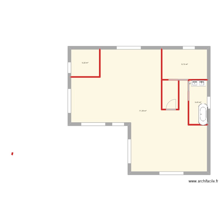 kylian. Plan de 4 pièces et 91 m2