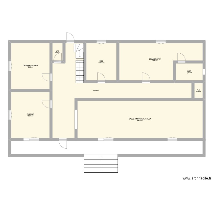 TO COLLIN. Plan de 9 pièces et 176 m2