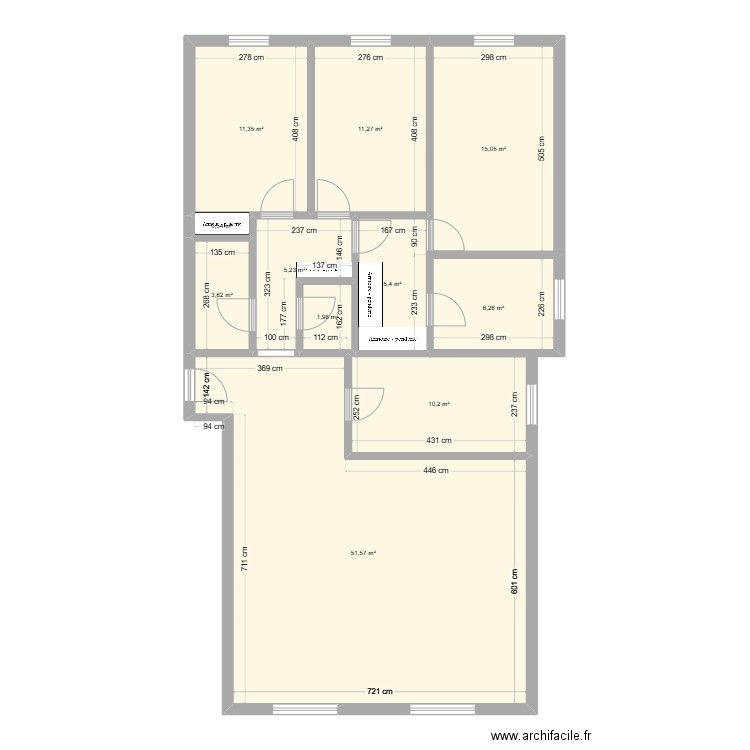 Nogent 3. Plan de 11 pièces et 122 m2