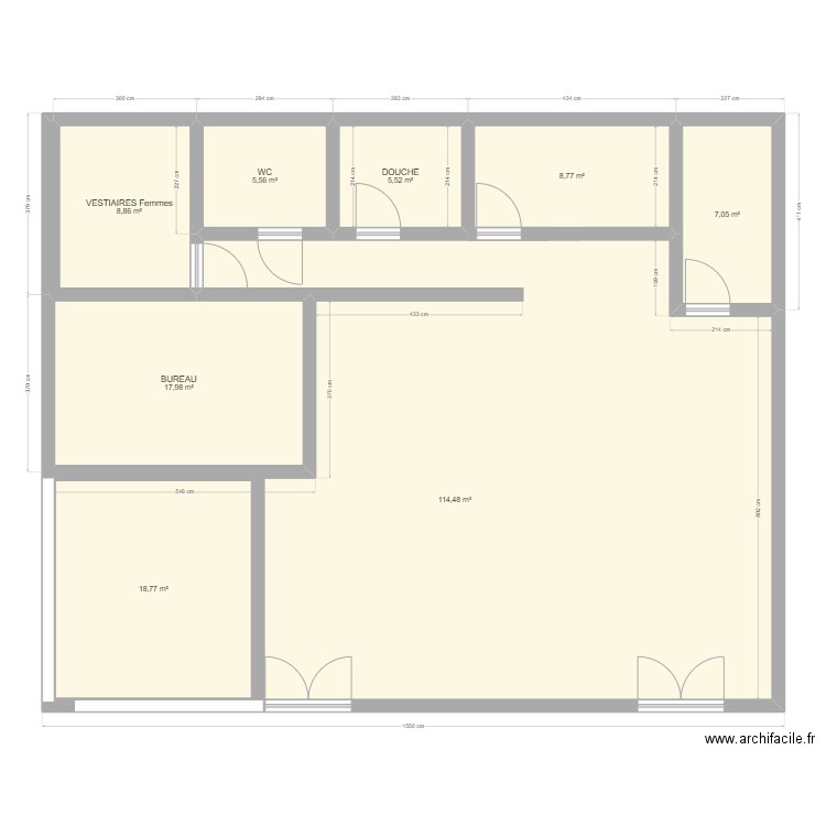 seb. Plan de 8 pièces et 187 m2