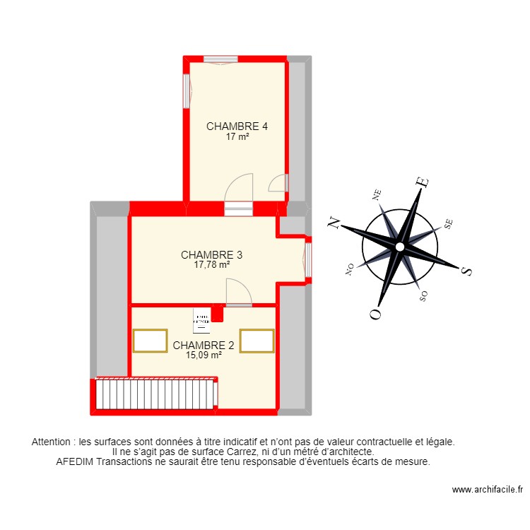 BI23850. Plan de 28 pièces et 242 m2