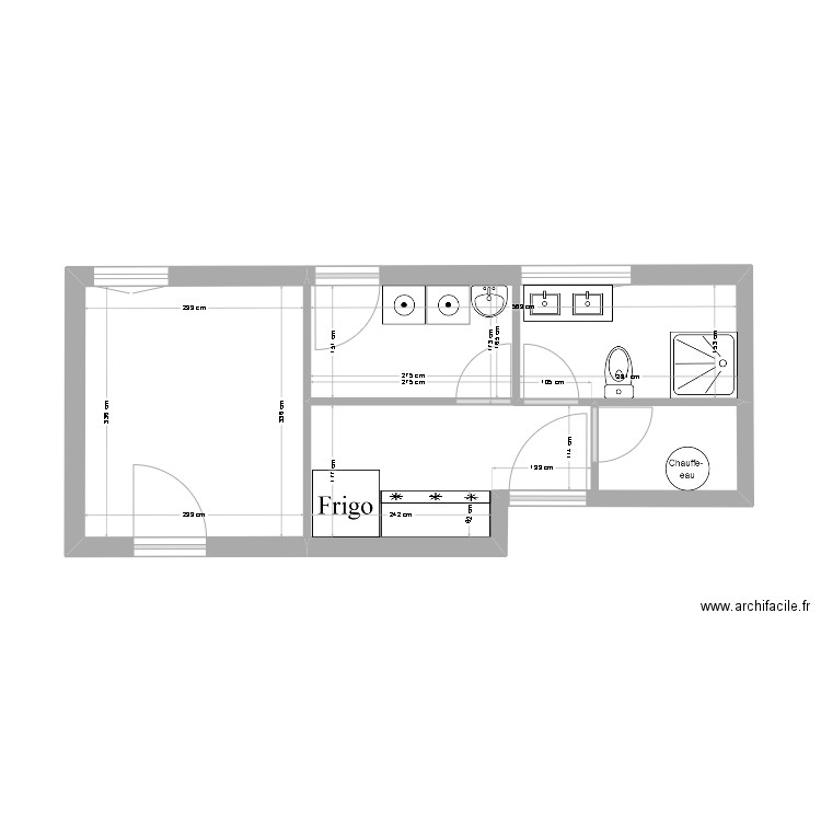 vincent 1. Plan de 2 pièces et 24 m2