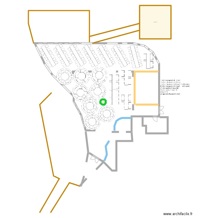 Mariage_V4. Plan de 2 pièces et 34 m2