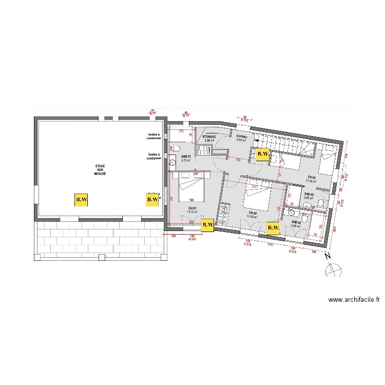 PIETERSE - WIFI ETAGE. Plan de 0 pièce et 0 m2