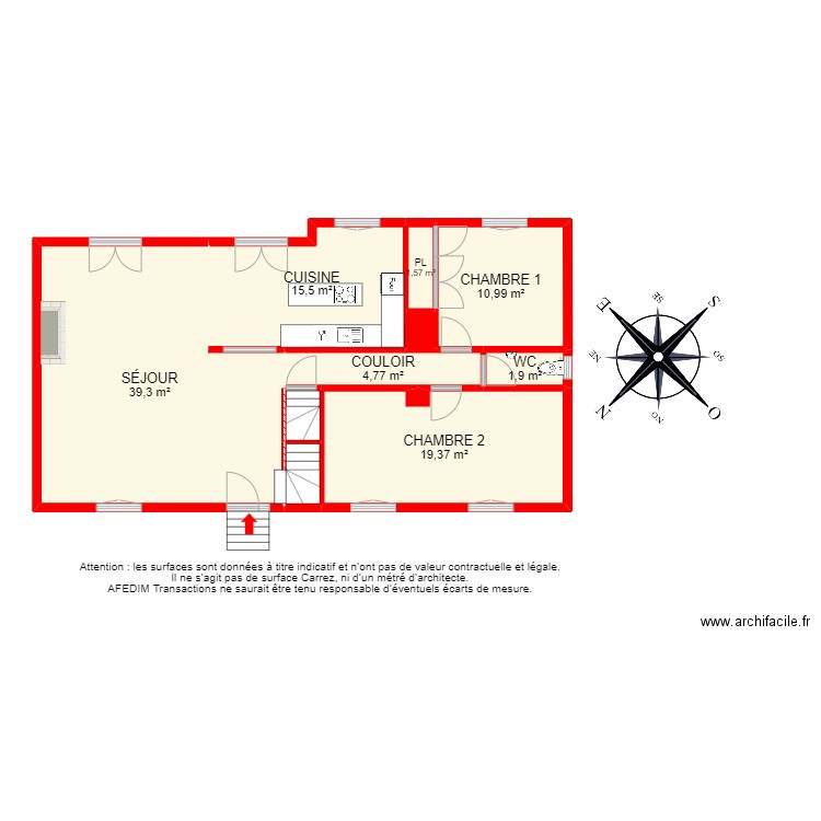 BI 22349 - . Plan de 29 pièces et 284 m2