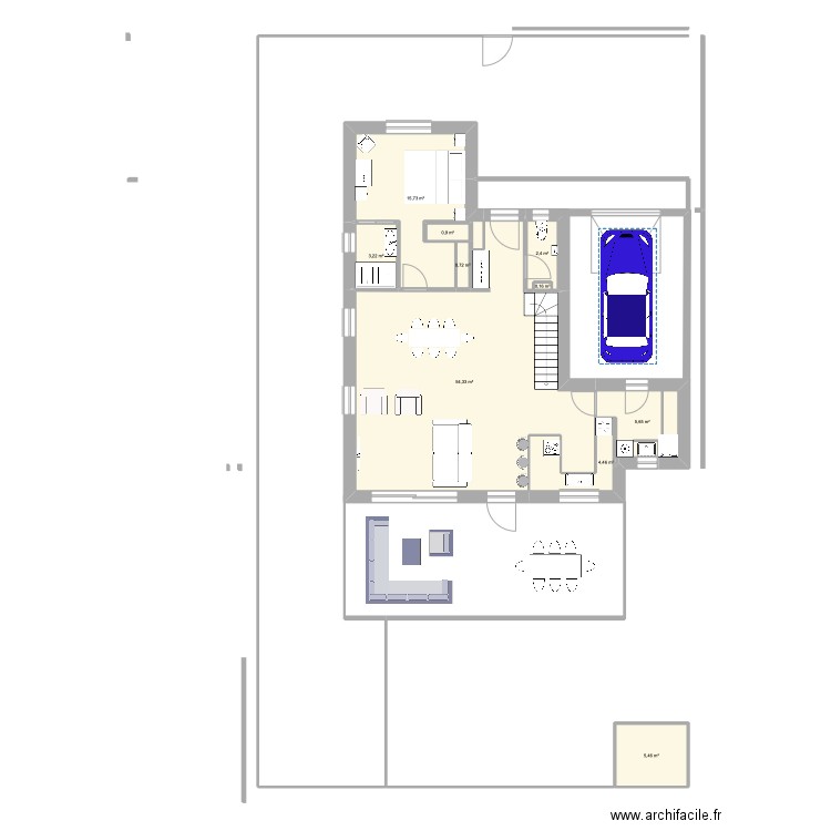 test 9. Plan de 10 pièces et 93 m2