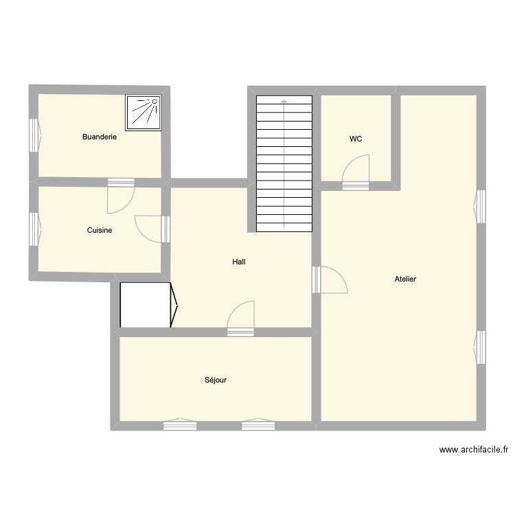 Chemin Sous-Le-Crêt 8 - Sous-Sol. Plan de 6 pièces et 101 m2