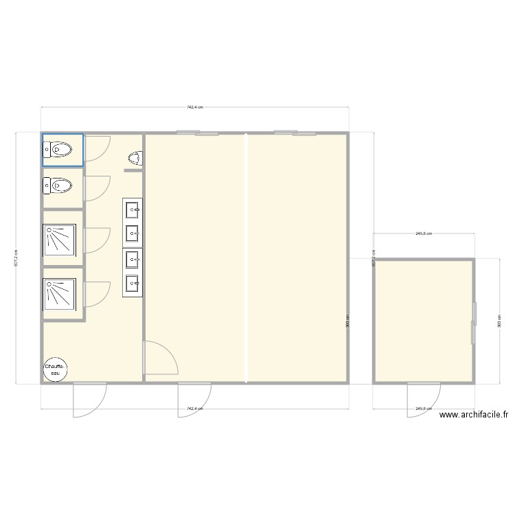 GROUPE BARBIER - MONISTROL SUR LOIRE. Plan de 8 pièces et 50 m2