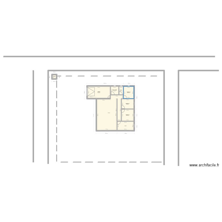 projet morgan. Plan de 9 pièces et 136 m2