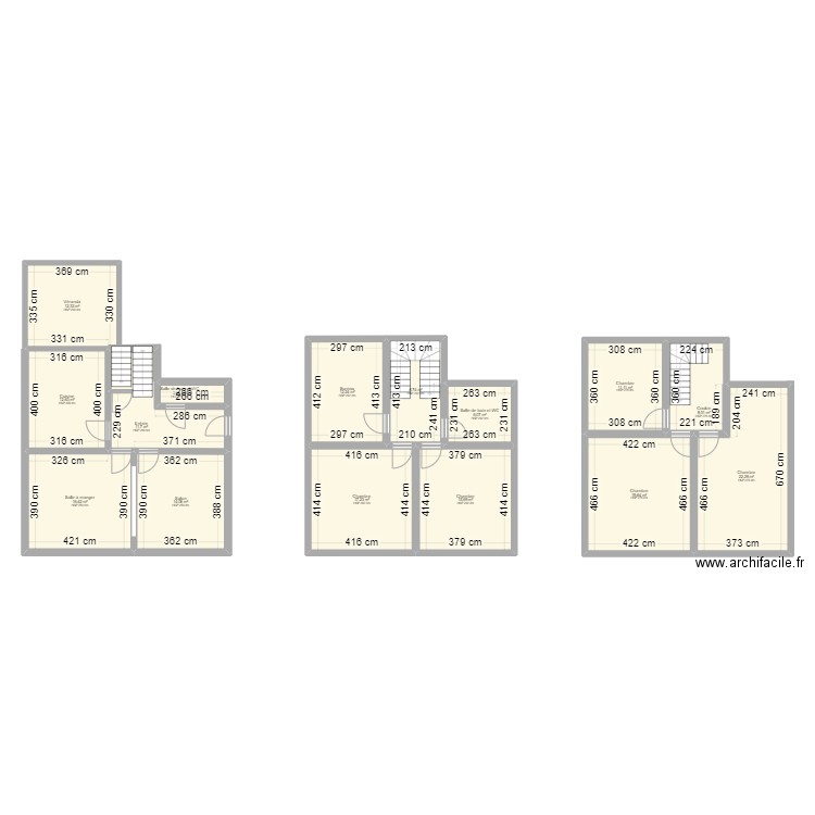 Maison Soissons. Plan de 15 pièces et 190 m2