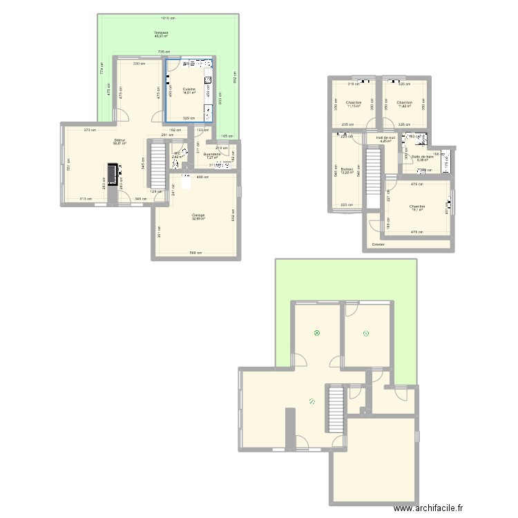 Plan de la maison. Plan de 23 pièces et 387 m2