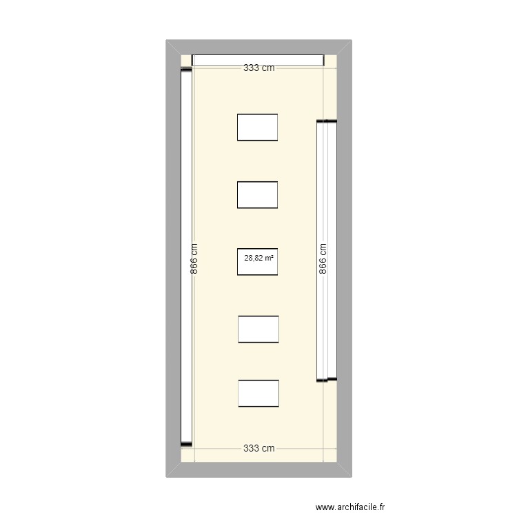 pharmacie sept 24. Plan de 1 pièce et 29 m2