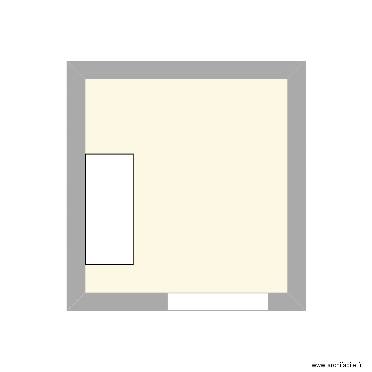 Maison Jardin. Plan de 1 pièce et 9 m2