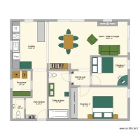 Plan Appartement Harre meublé 