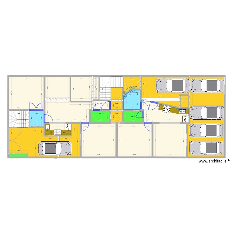 casa apartamentos actualizado. Plan de 26 pièces et 234 m2