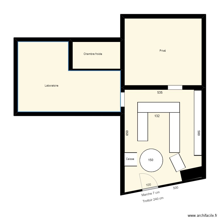 Jéjé. Plan de 4 pièces et 79 m2