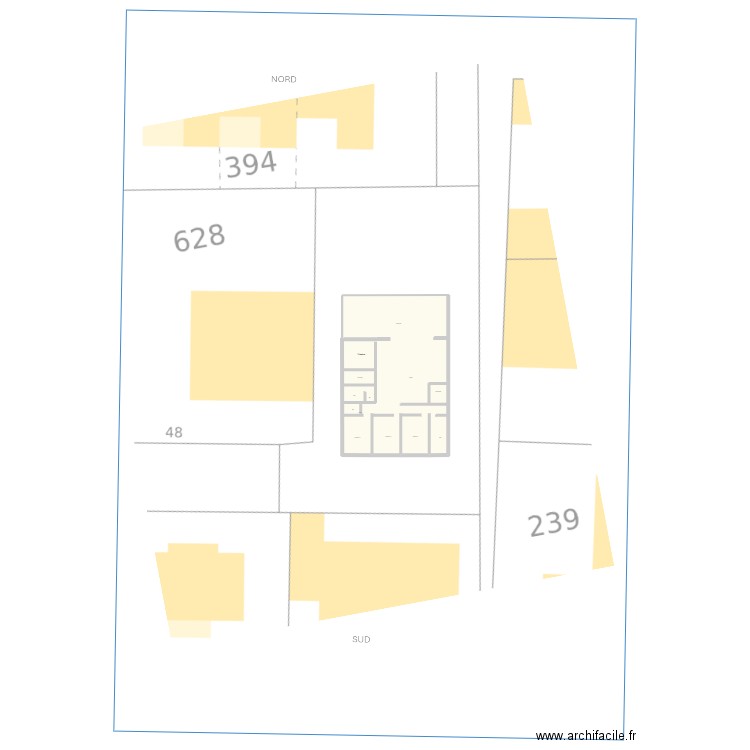 Implantation KESSAN 2. Plan de 1 pièce et 163 m2