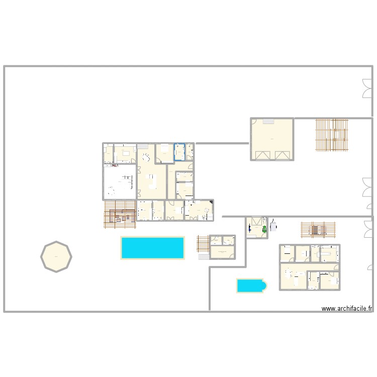 TAMAM J. Plan de 44 pièces et 1138 m2