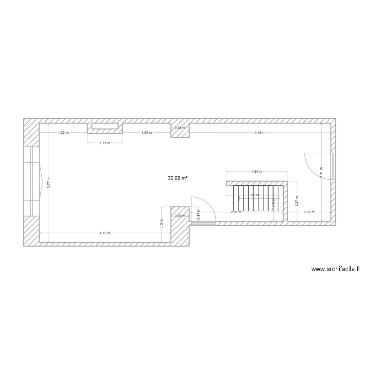 youness 1. Plan de 2 pièces et 30 m2