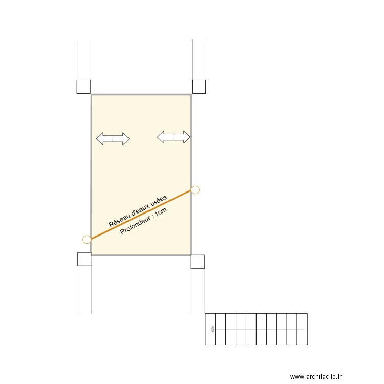 Maison balducci. Plan de 1 pièce et 10 m2