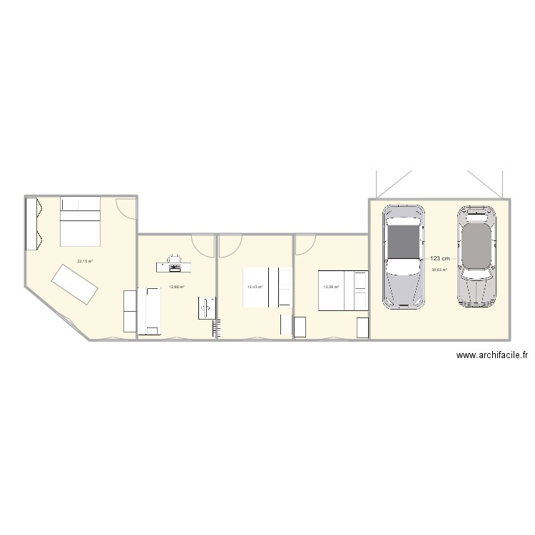 lay st christophe. Plan de 5 pièces et 90 m2