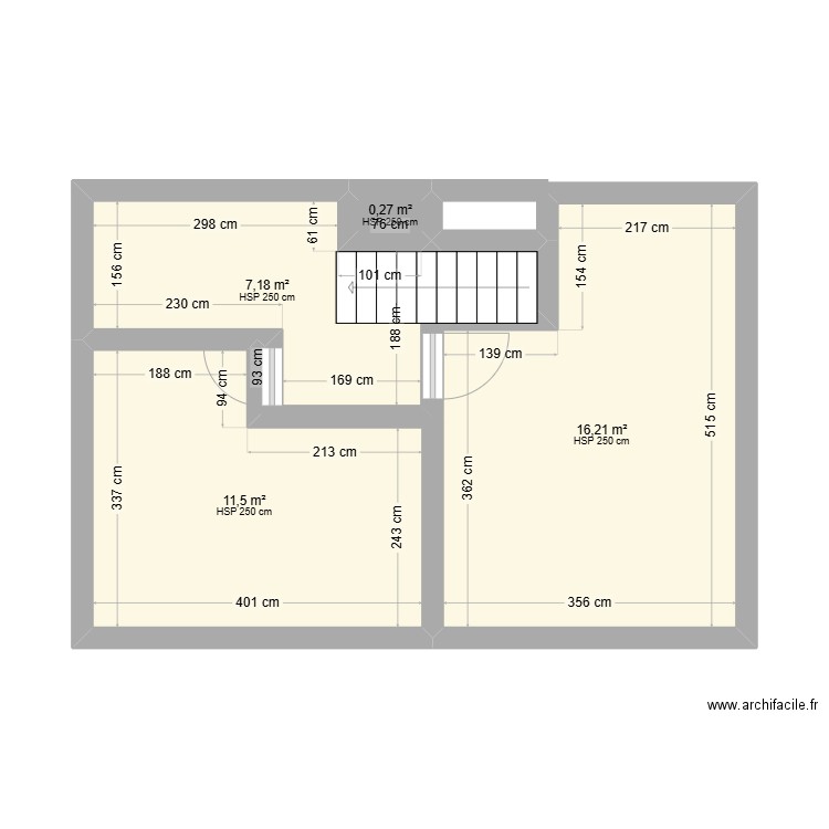 Mill - 2ème sans meuble bonnes côtes. Plan de 4 pièces et 35 m2