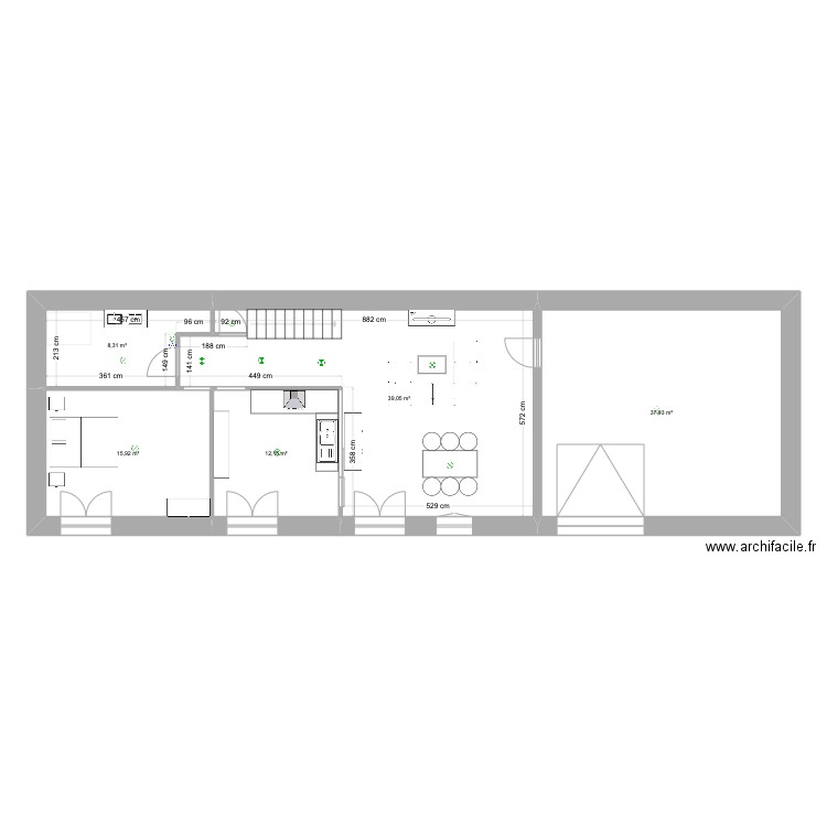 CoglaisDavid. Plan de 5 pièces et 113 m2