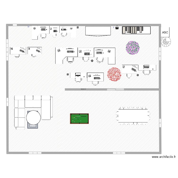 Lamata2. Plan de 1 pièce et 369 m2