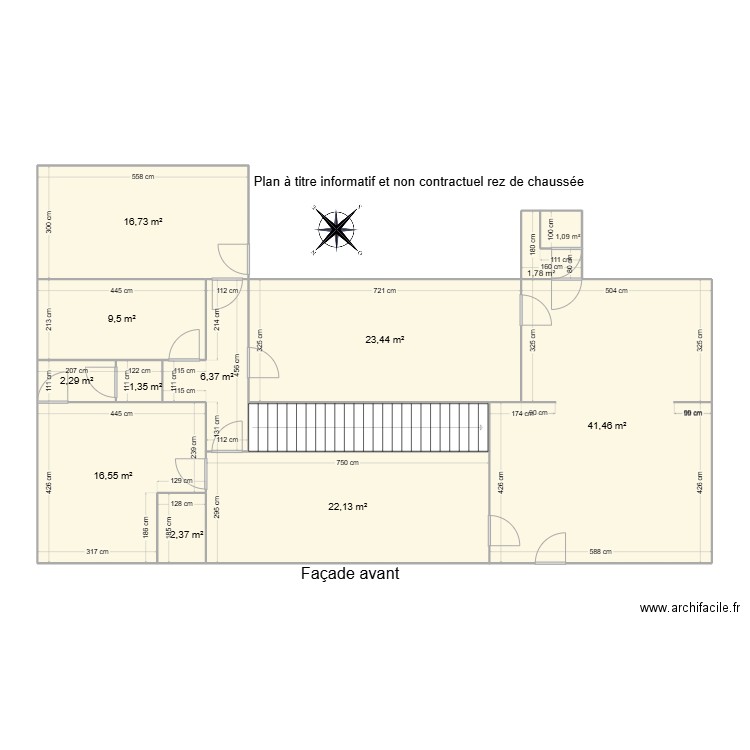 beauwelz rez . Plan de 13 pièces et 153 m2