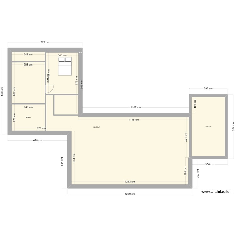 Notre maison. Plan de 3 pièces et 172 m2