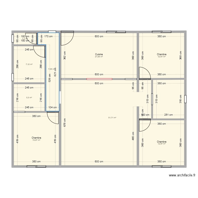 Plan F4 - Tufulega Finition. Plan de 9 pièces et 136 m2