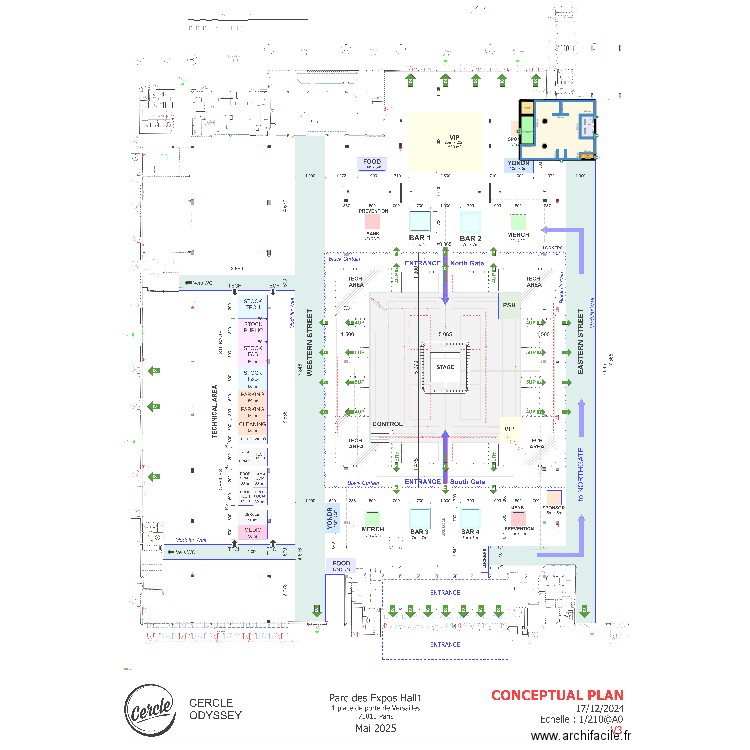 VIP_V2_plan_Avec Merch. Plan de 7 pièces et 465 m2