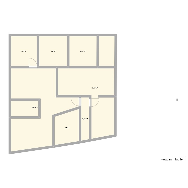 HOUHOU. Plan de 7 pièces et 102 m2