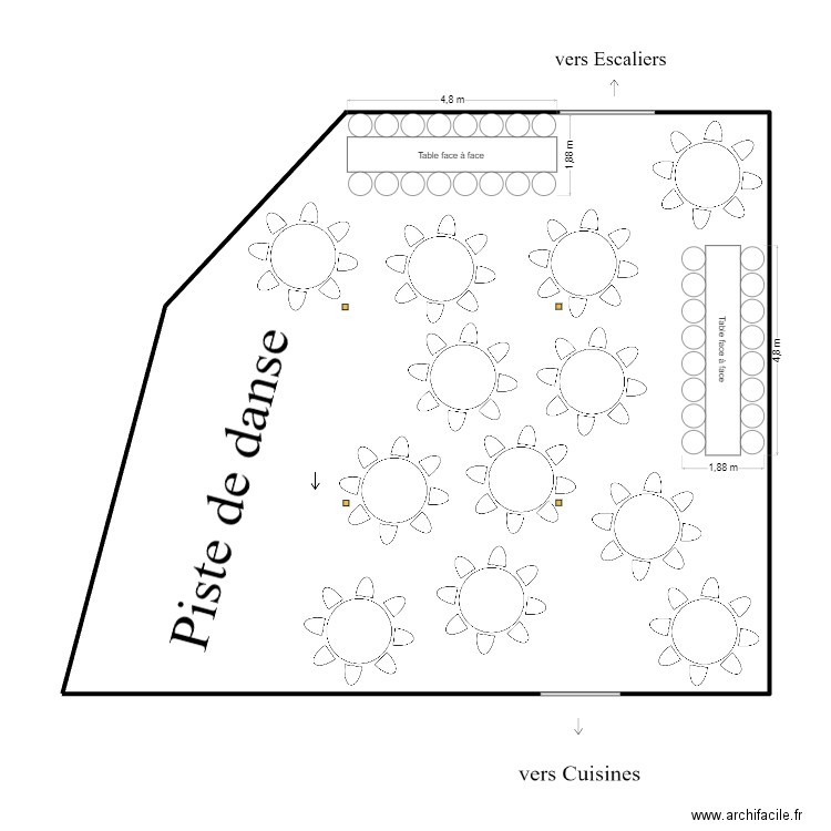 Salle réception. Plan de 0 pièce et 0 m2