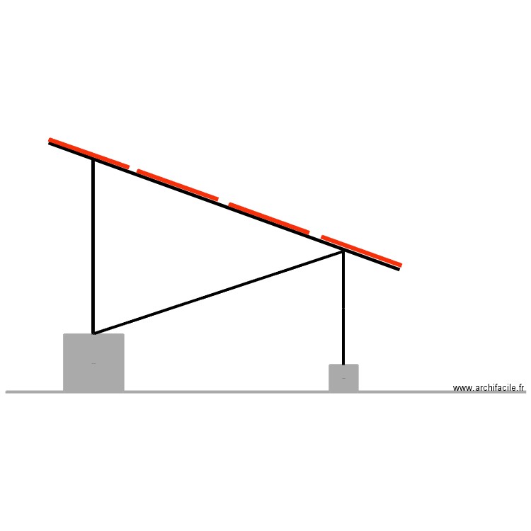 plan de coupe. Plan de 2 pièces et 113 m2